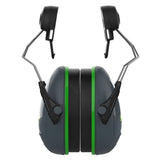 Sonis 1 Helmet Mounted Cup/Ex-Vis Green Plate Ear Defenders Grey - Indigo Supplies Ltd
