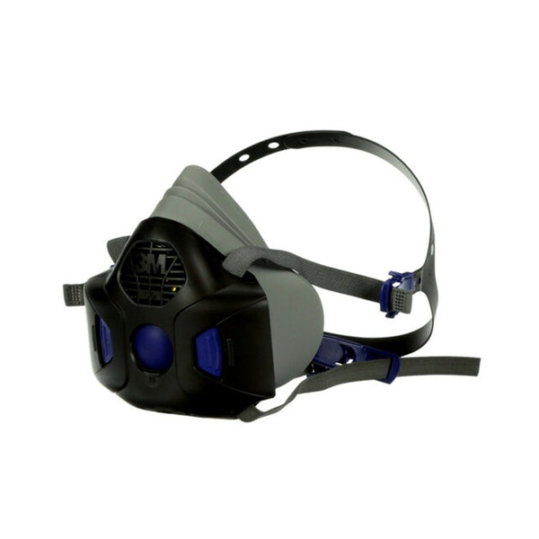 3M HF-803SD Secure Click Reusable Half Mask Respirator Speaking Diaphragm Large - Indigo Supplies Ltd