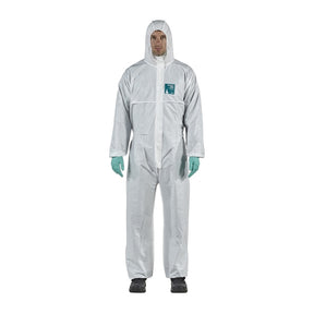 Ansell 1800 Standard Model 111 Alphatec Chem Coverall White - Indigo Supplies Ltd