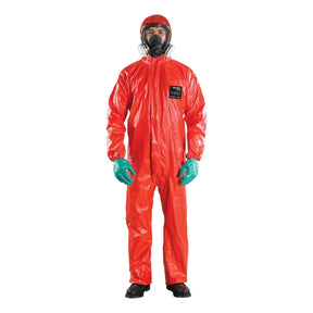 Ansell CFR Model 111 Alphatec Fr Chem Coverall Red - Indigo Supplies Ltd