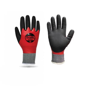 Traffisafe TG1072 Nitrile Thermal Gloves Red (Pack 5 Pairs) - Indigo Supplies Ltd
