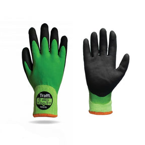 Traffisafe TG5570 Latex Therm Cut Gloves Green (Pack 10 Pairs) - Indigo Supplies Ltd
