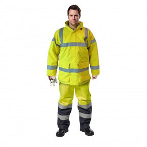 Portwest S778 Bizflame High Visibility Anti-Static FR Rain Jacket Yellow - Indigo Supplies Ltd