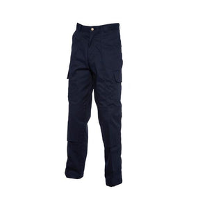 UC904 Cargo Trousers with Knee Pad Pockets Tall Leg Navy - Indigo Supplies Ltd