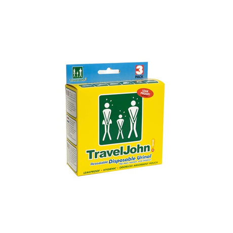 TravelJohn Disposable Urinal (Pack 3) - Indigo Supplies Ltd