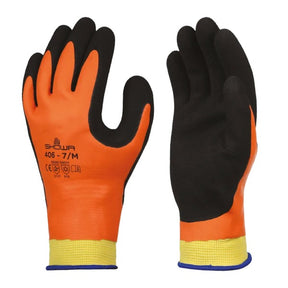 Showa 406 Fully Coated Water Repellent Thermal Glove Orange (Pair) - Indigo Supplies Ltd