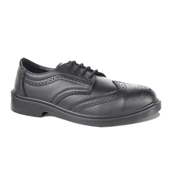 Rock Fall ProMan TC500 Brooklyn Brogue Shoe S3 SRC Black - Indigo Supplies Ltd