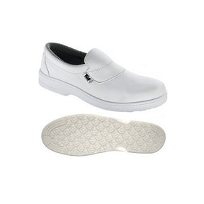 Tuf Slip On Safety Shoe Unisex Microfibre White - Indigo Supplies Ltd