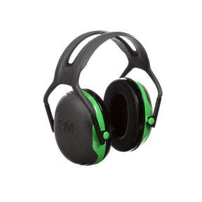 3M X1P3 PELTOR Earmuffs Helmet Mounted Green - Indigo Supplies Ltd