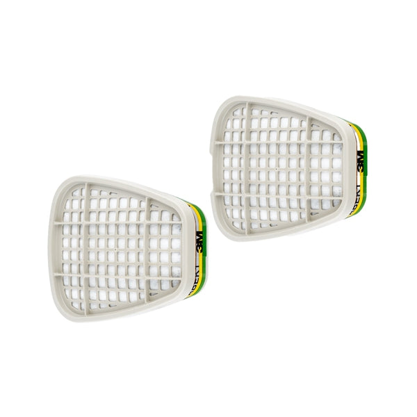 3M 6059 Respirator 6000 Series Gas &amp; Vapour ABEK1 Filters (Pack 2) - Indigo Supplies Ltd