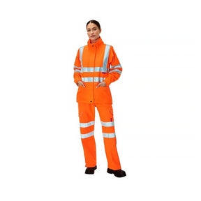 Bodyguard High Visibility Ladies Storm Overtrousers Orange - Indigo Supplies Ltd