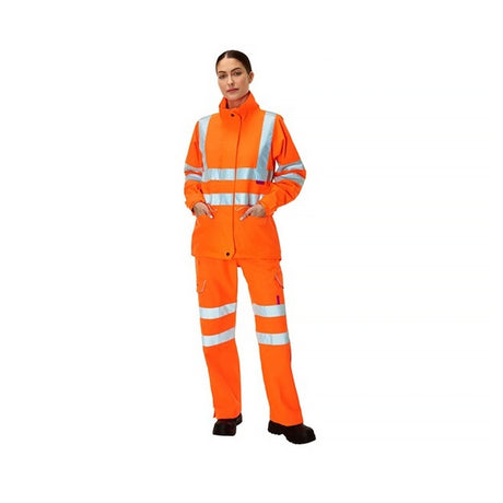 Bodyguard High Visibility Ladies Storm Overtrousers Orange - Indigo Supplies Ltd