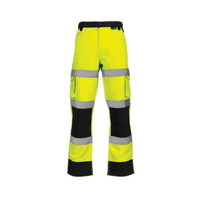 KeepSAFE High Visibility Two Tone Cargo Trousers Reg Leg Orange Navy - Indigo Supplies Ltd