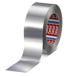 Tesa 60672 75 micron Fire Retardant Aluminium Foil Tape with Liner - Indigo Supplies Ltd