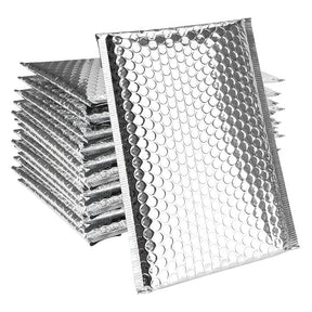 Silver Metallic Bubble Postal Bags - Indigo Supplies Ltd