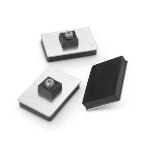 Magnetic Ferrite Pad 1 with 14mm M6 Central Stud and Foam Pad - Indigo Supplies Ltd