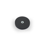 Rubber-Coated Magnet Black, 66mm O/D x 8.1mm with Open Ended M6 Bush, Flush