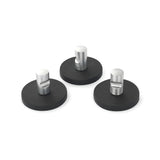 Rubber-Coated Magnet Black, 43mm O/D with Slotted Handle