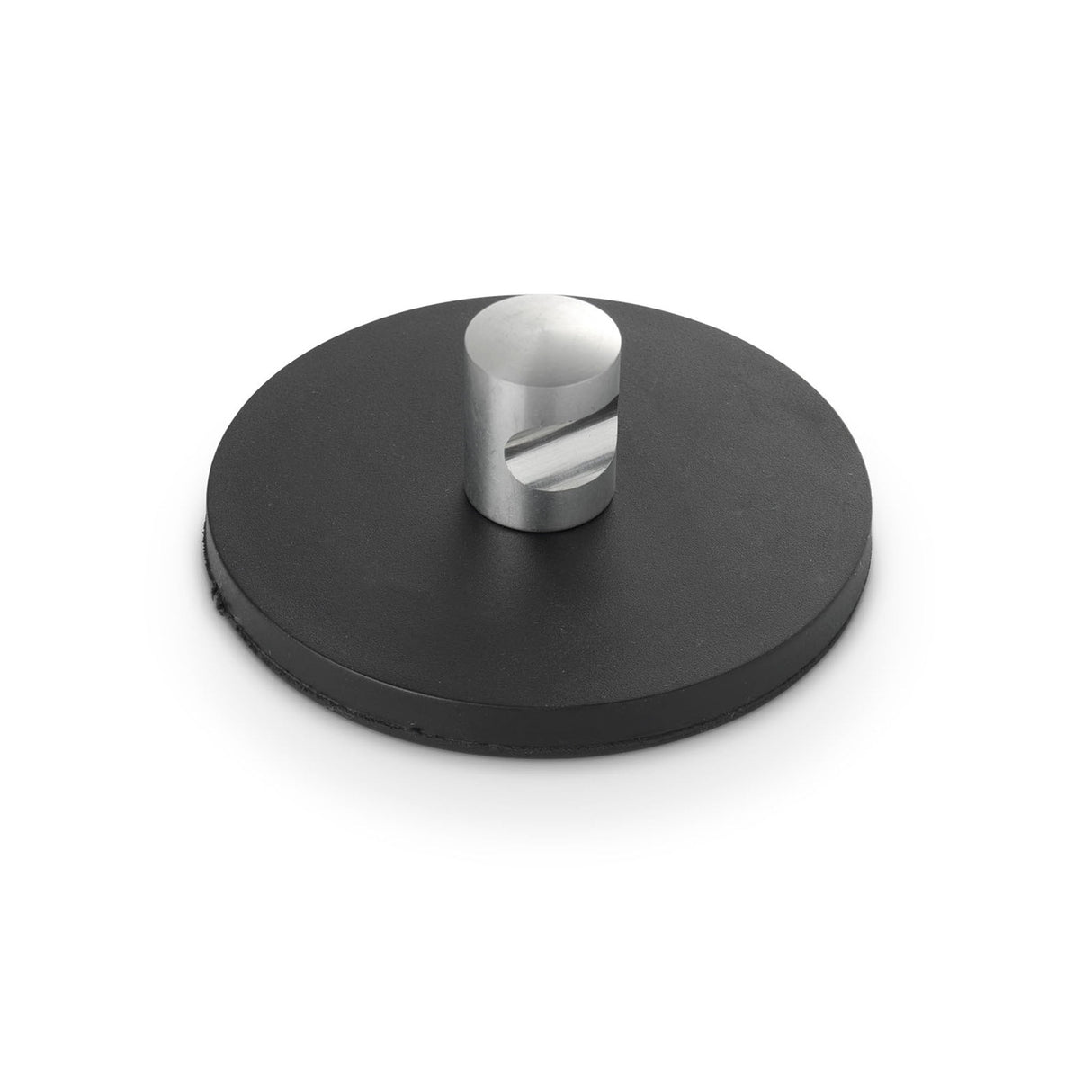 Rubber-Coated Magnet Black, 88mm O/D x 8.5mm with Slotted Handle