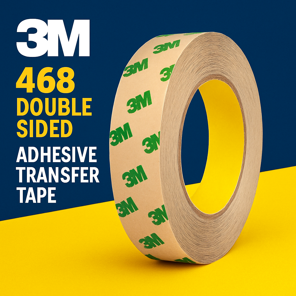 3M 468 Double Sided Adhesive Transfer Tape uk