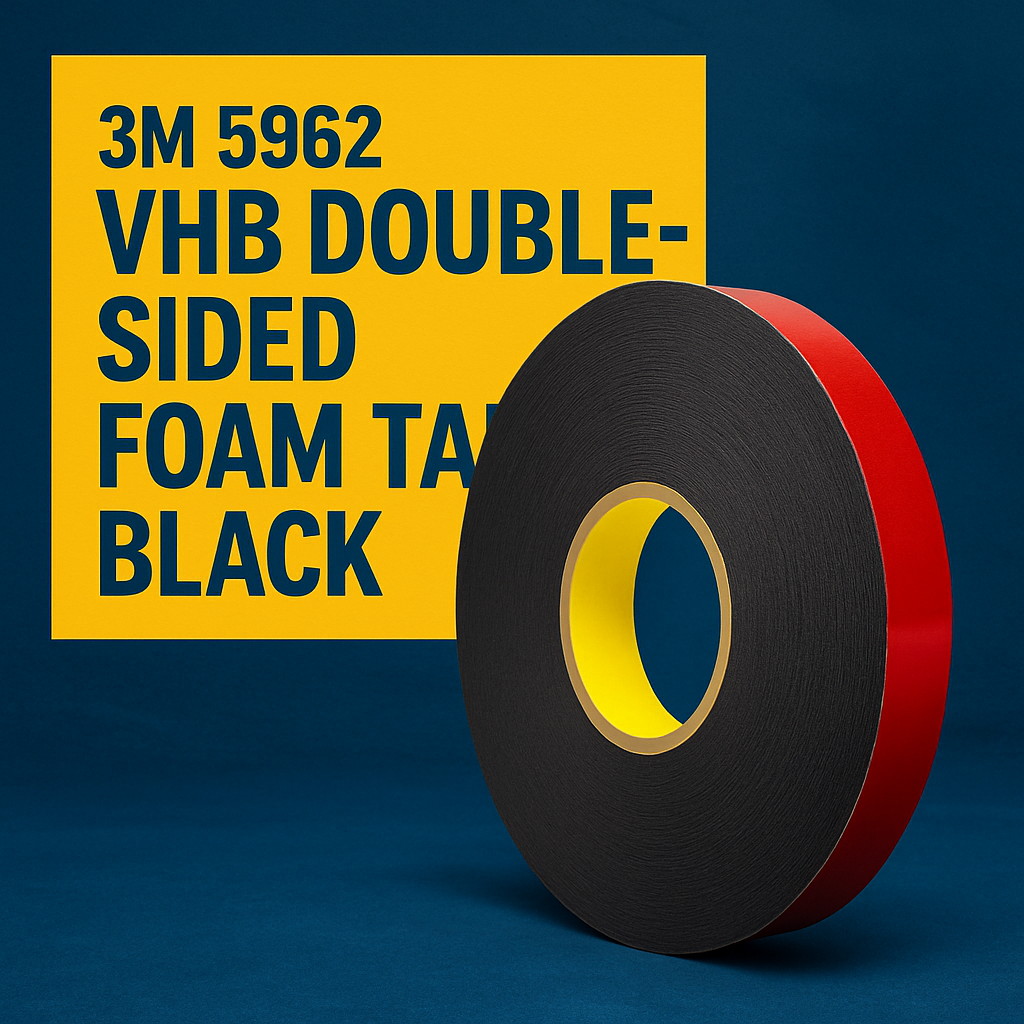 3M 5962 VHB Double Sided Acrylic Foam Tape Black uk