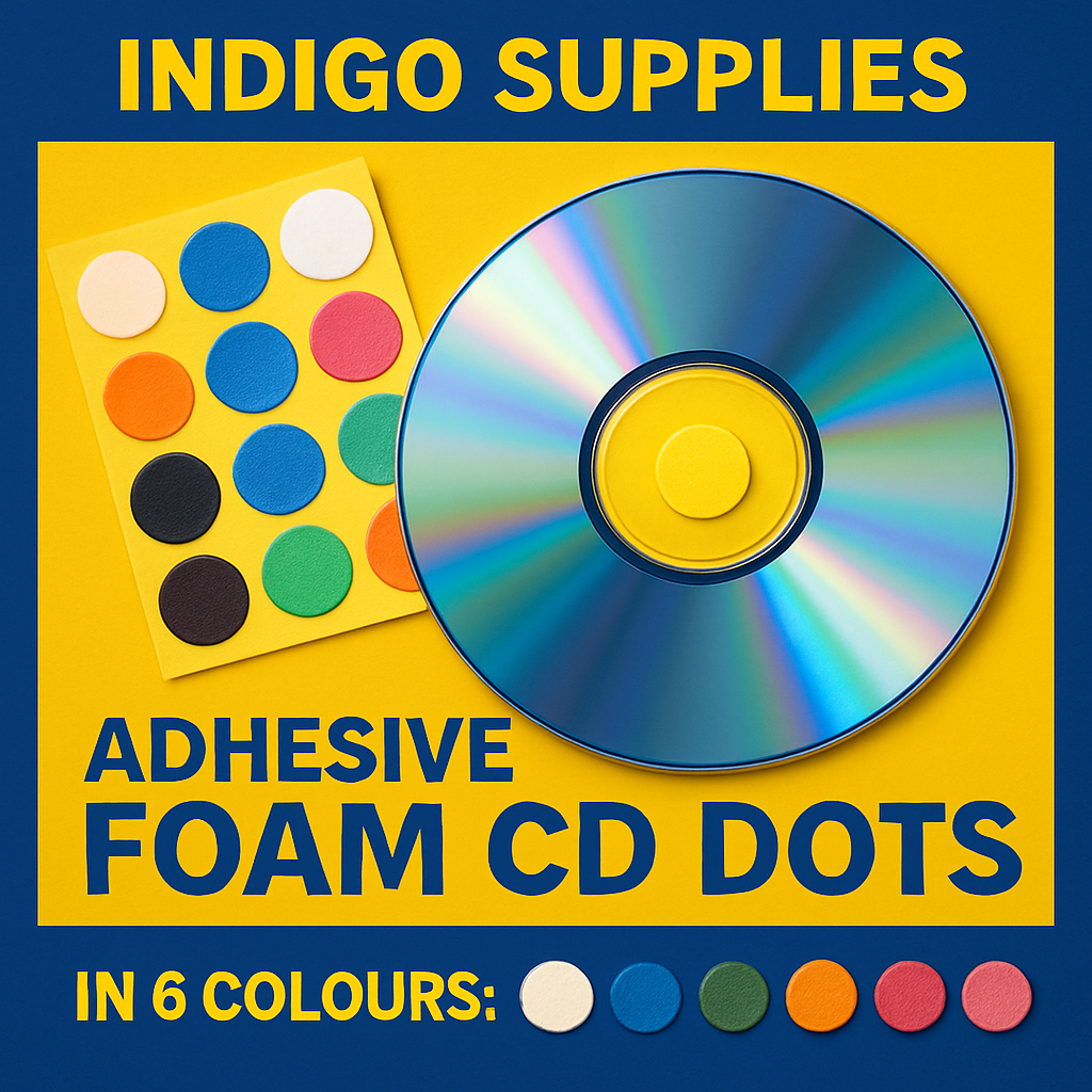 cd dvd adhesive foam ots circles discs uk
