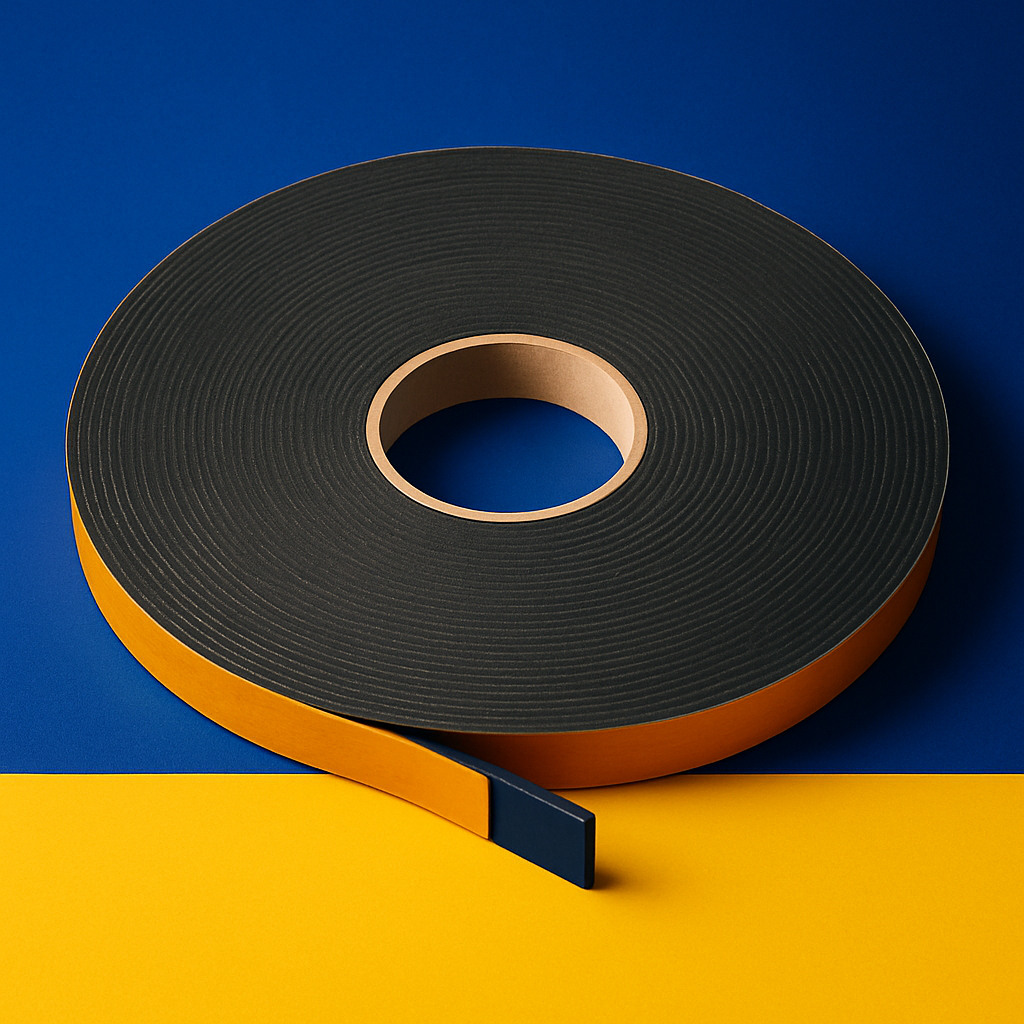 68129 Security Glazing Double Sided Adhesive Foam Tape Black uk