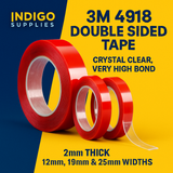 Foam Gel (jelly) Adhesive Tape VHB Very High Bond Double-Sided Acrylic Clear