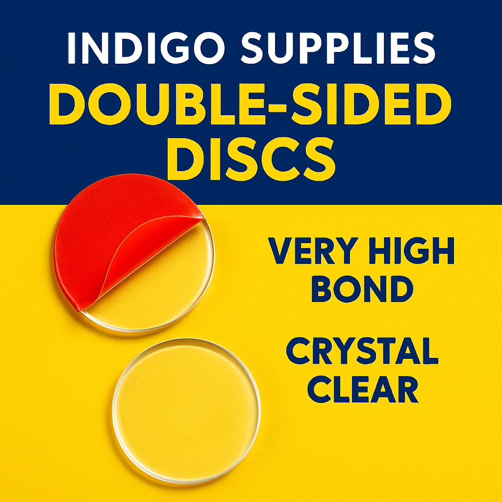 vhb 3m very high bond double sided dots discs coins clear uk