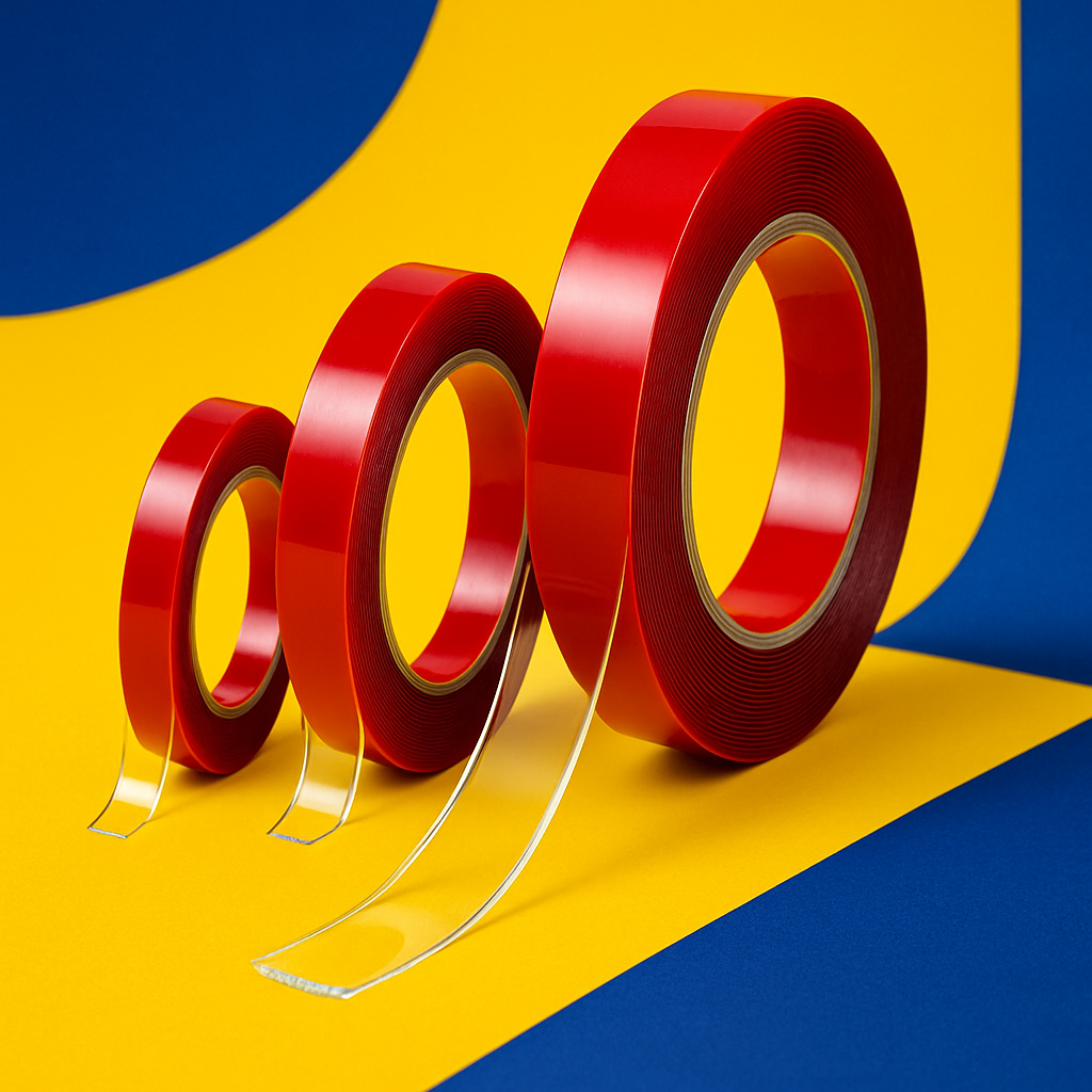 Foam Gel (jelly) Adhesive Tape VHB Very High Bond Double-Sided Acrylic Clear