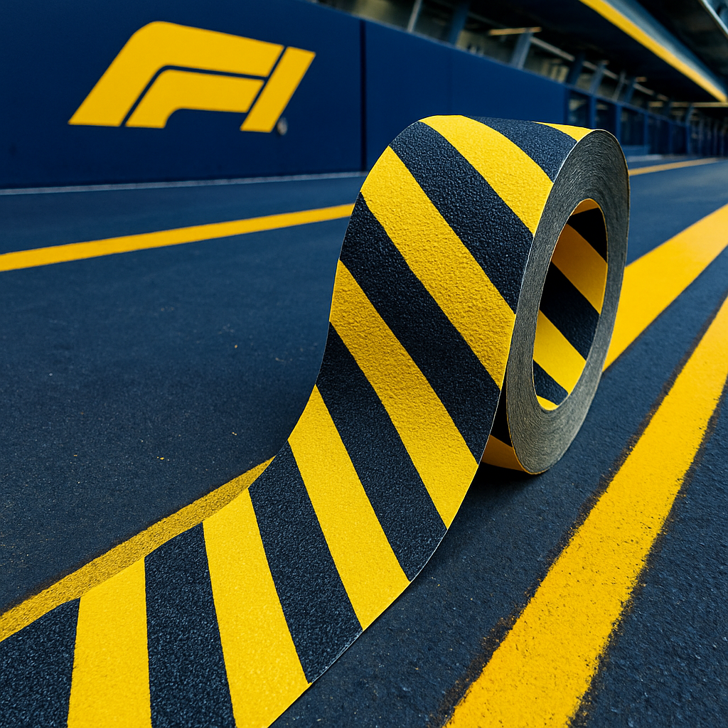 Anti-slip Adhesive Conformablle Pit Lane Tape - Indigo Supplies Ltd