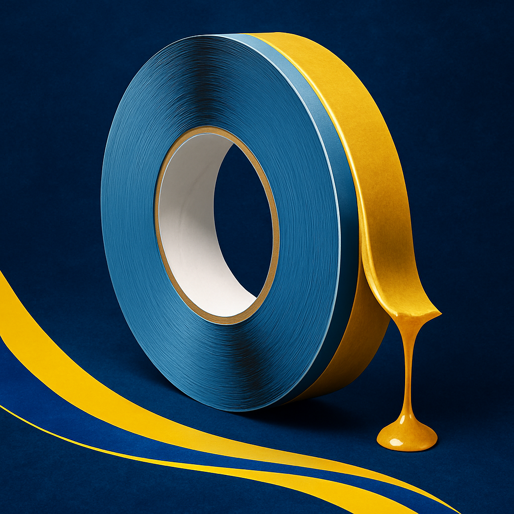 double sided toffee self adhesive tape very high bond polythene