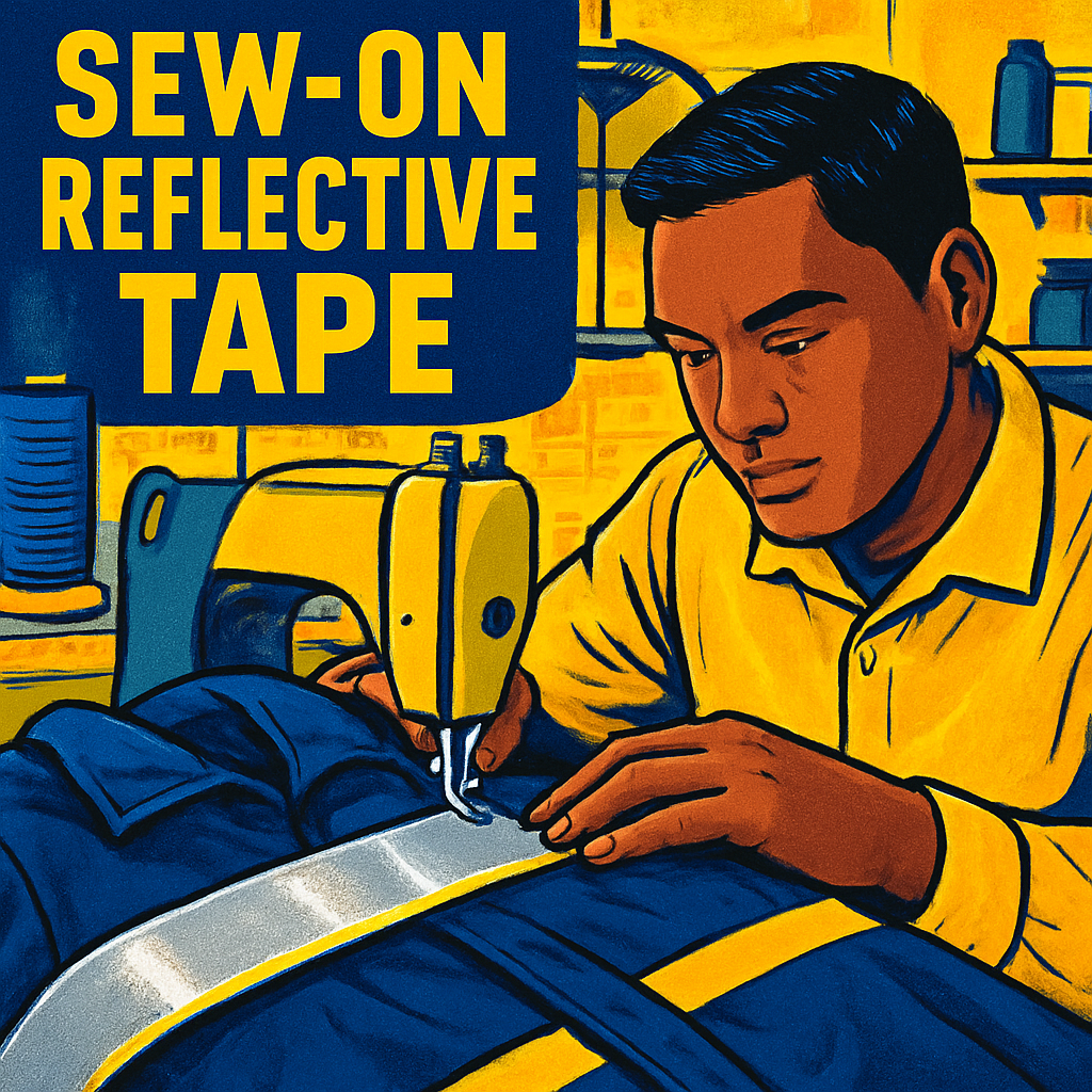 reflective tape sew-on silver uk