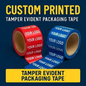 custom printed tamper evident security packaging parcel adhesive tape uk