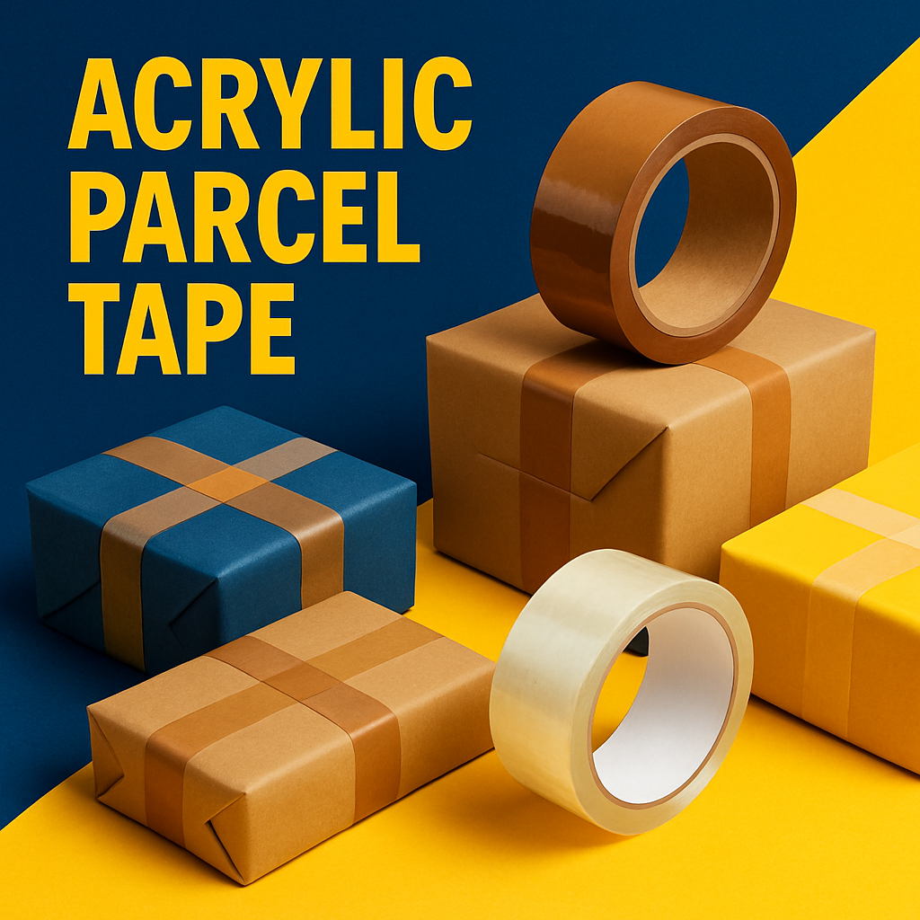 acrylic parcel packaging tape clear brown uk