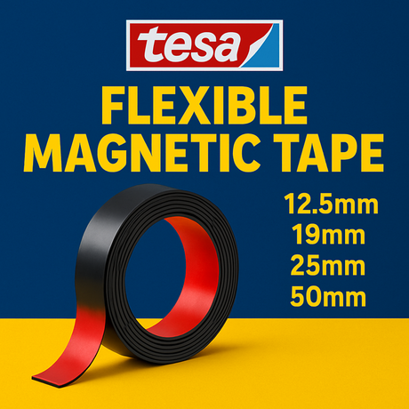 tesa flexible magnetic tape black adhesive uk