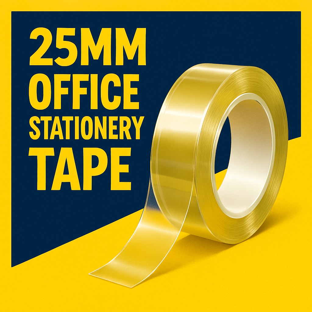 25mm clear parcel packaging office tape uk