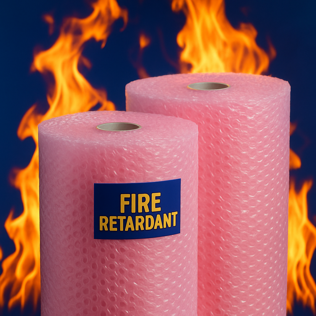 fire flame retardant buble wrap film uk