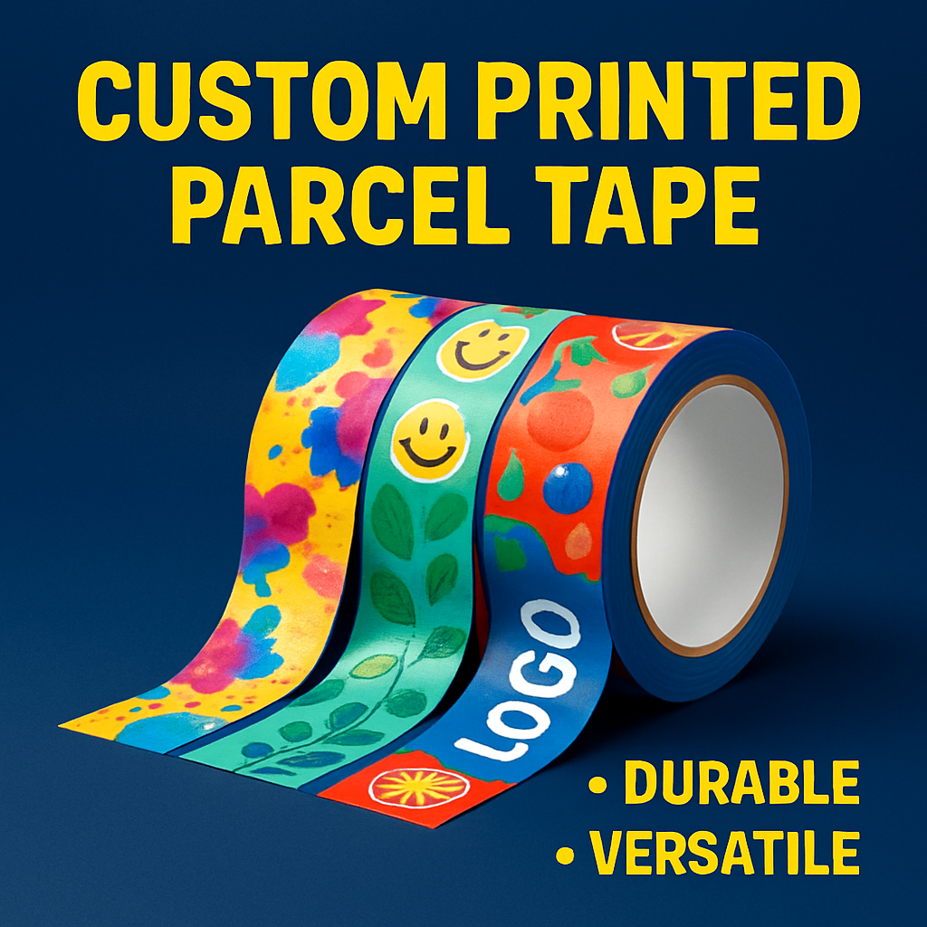custom printed parcel packaging adhesive tape uk