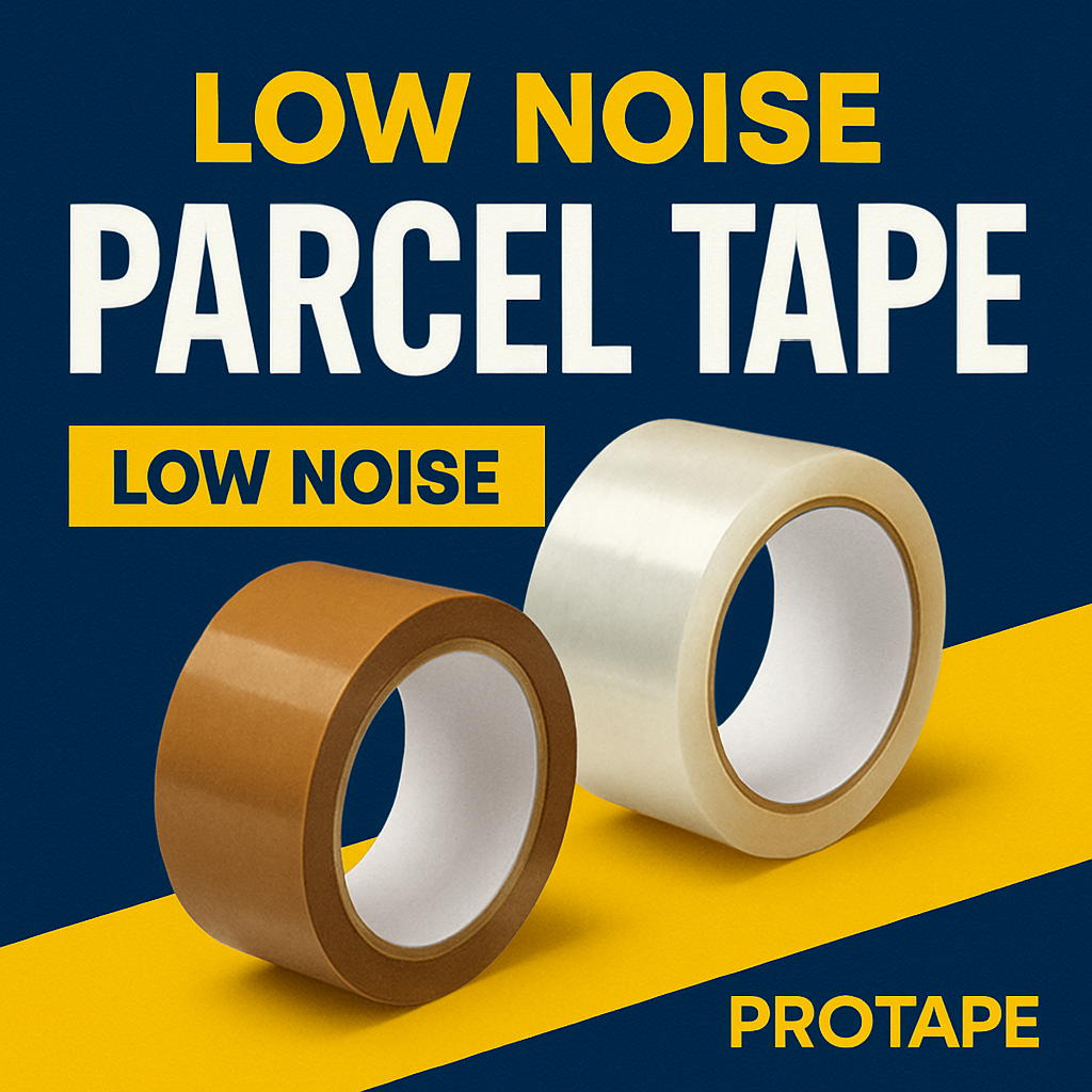 low noise polyropylene parcel packaging tape clear brown uk