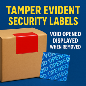 tamper evident security labels square uk