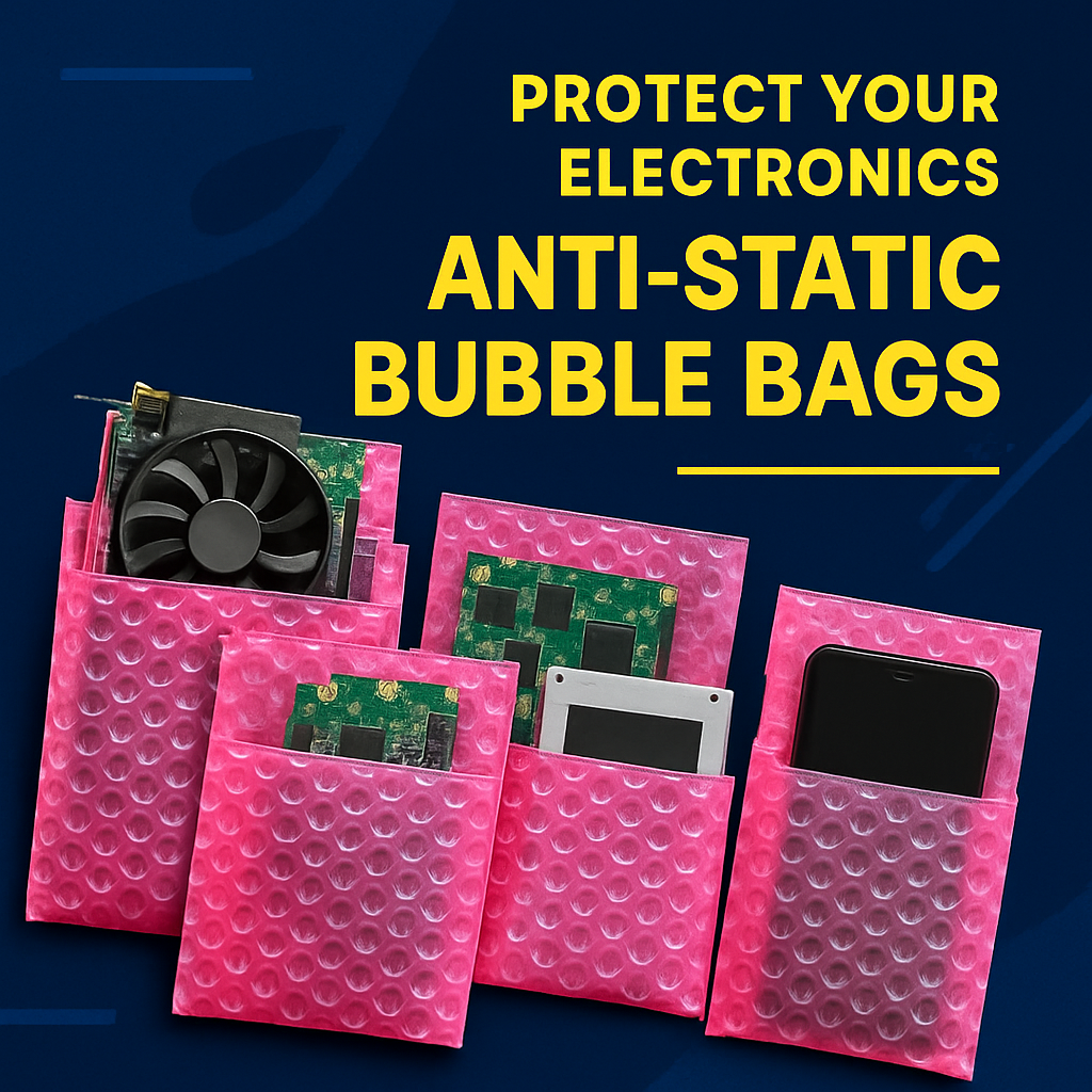 anti-static bubble bags pink uk