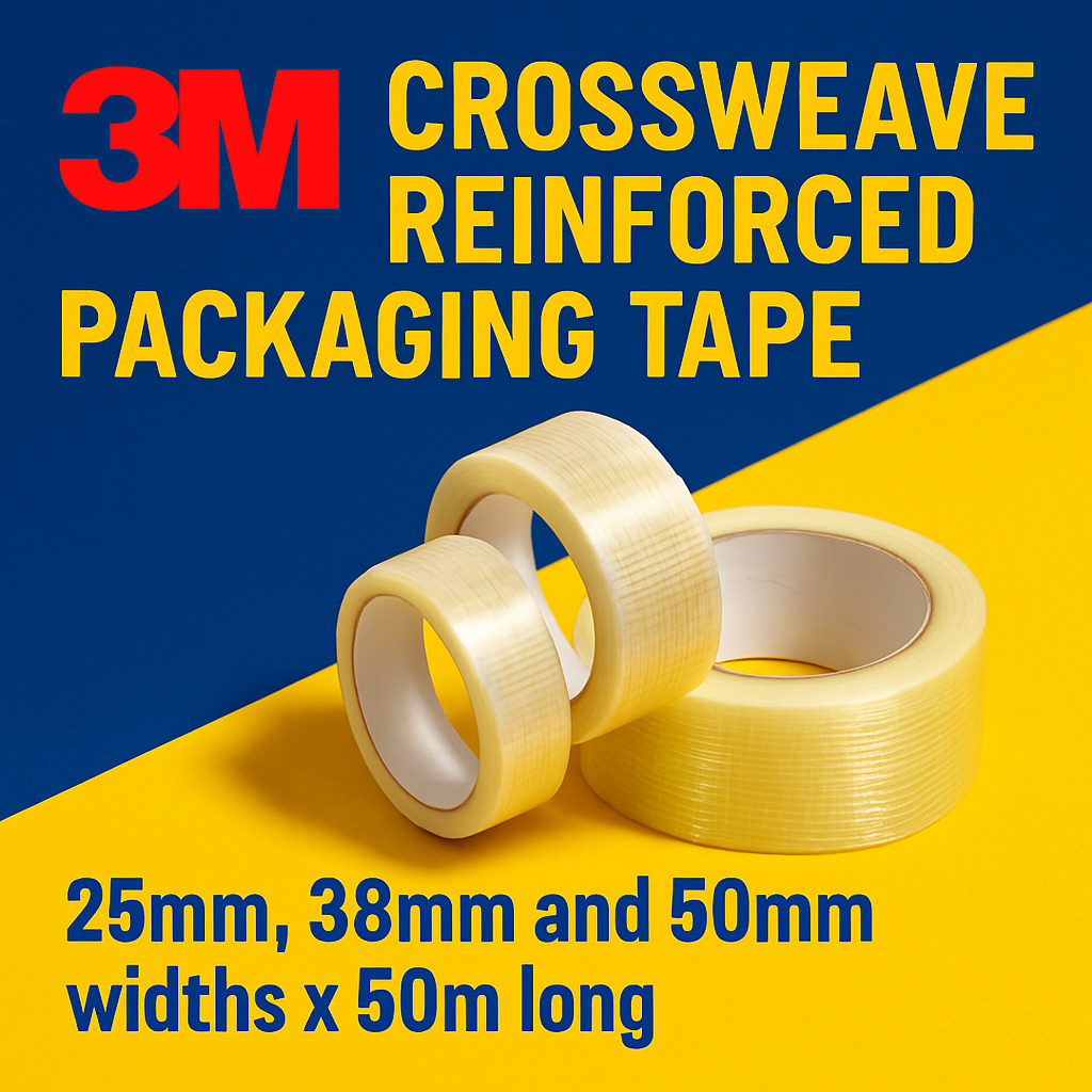 3m 3M™ 8954 X-Weave Filament Tape cross weave reinforced adhesive parcel packaging tape uk