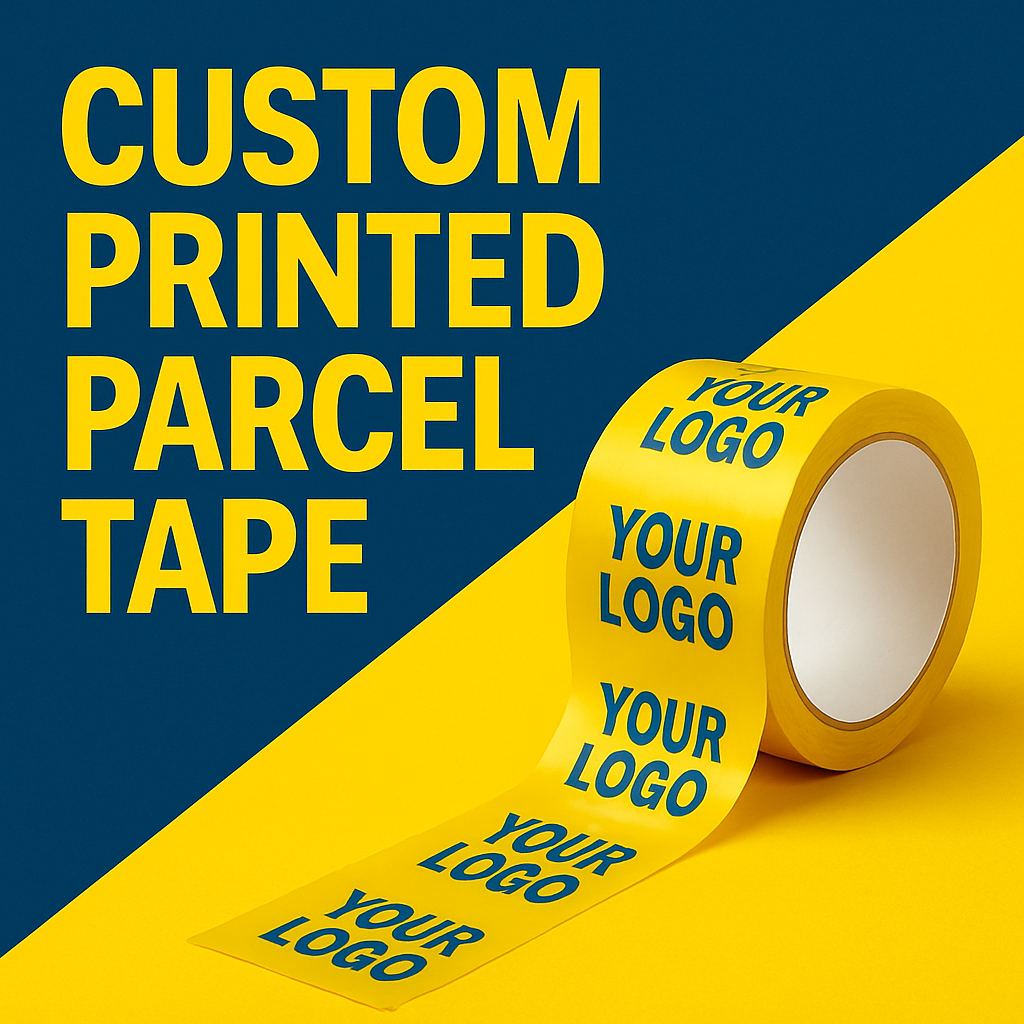 custom printed parcel packaging adhesive tape uk