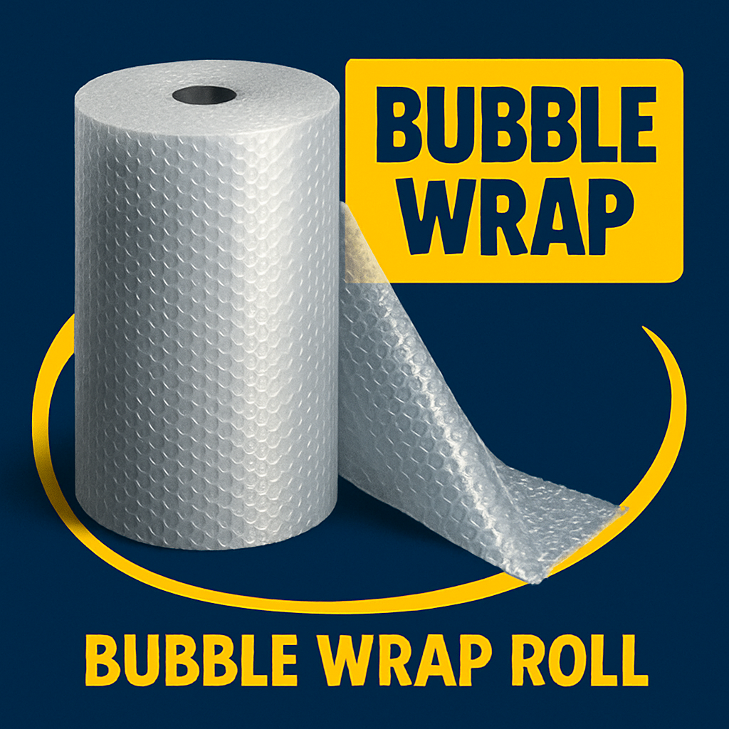 bubble wrap film small rolls clear uk