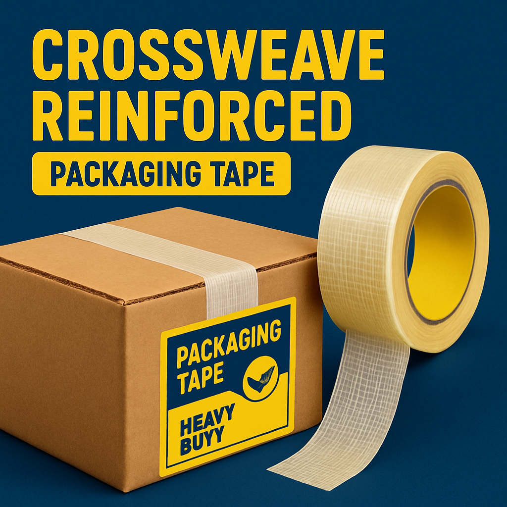 heavy duty cross weave reinforced parcel packaging adhesive tape uk