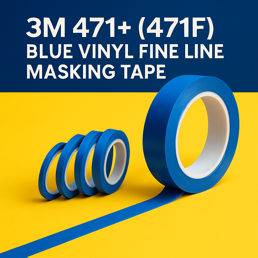 3M 471+ (471F) Blue Vinyl Fine Line Marking Tape uk
