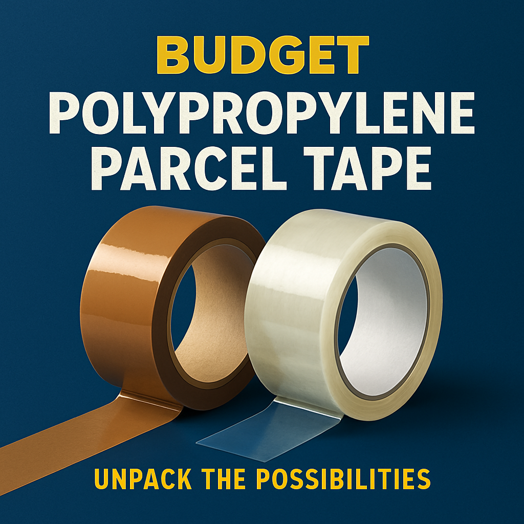 budget polyprop polypropylene parcel packaging tape uk