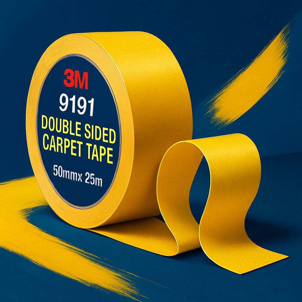 3M™ 9191 Double Sided Carpet Tape 50mm x 25m uk