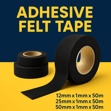 adhesive felt tape black uk